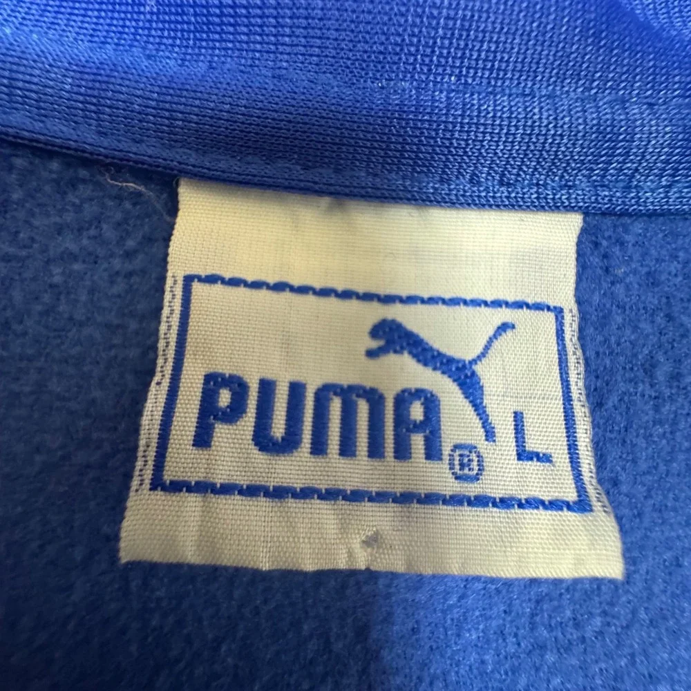 Puma Guatemala National Team Soccer Track Jacket Blue White Men's Large USA Made - Picture 2 of 13